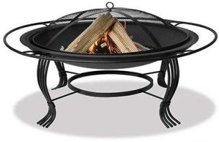 Outdoor Patio Garden Saturn 30 Outdoor Fireplace Grill BBQ w/Cover
