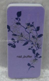 Glittered Nail Art Manicure Buffer Shining Block Purple To Buff 