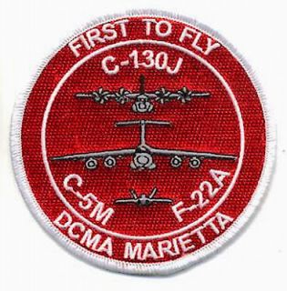 USAF Patch  C 130J,C 5M,F ​22A RAPTOR, DCMA,Marietta, GA