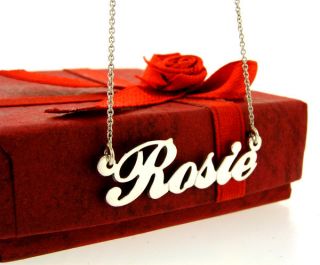 personalized silver name necklace in Necklaces & Pendants