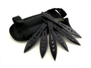 Throwing Knife Set With Pouch   NEW   BLACK WATER 6 M