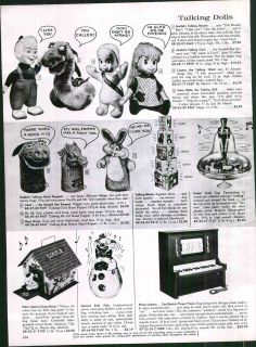 1964 AD Talking Toy Dolls Beanie Cecil Casper Ghost Puppets Mr Ed Bugs 