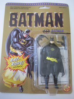1989 Toy Biz DC Comics Super Hero Bat Rope Batman Action Figure SEALED