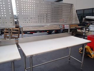 Stainless Steel Butcher Table w/Cutting Board.
