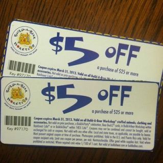 build a bear coupons in Gift Cards & Coupons
