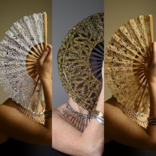 spanish hand fans in Clothing, 