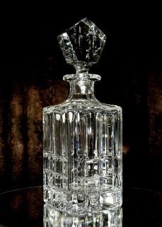 Decanter Crystal Glass glasses Old Fashioned Set 4 leaded glassware 