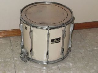 Pearl Marching Band Snare Drum 14 White 10 lugs