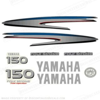 Yamaha Outboard Motor Decal Kit 150 hp 4 Stroke Kit   Marine Grade 