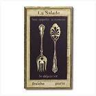 NEW La Salade Wall Plaque Wood HOME/HOUSE DECOR/DECORATION SPOON+FORK 