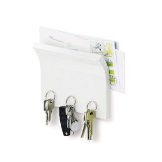   Mail Letter Key Cubby Holder Organizer Wall Mount Gloss WHITE
