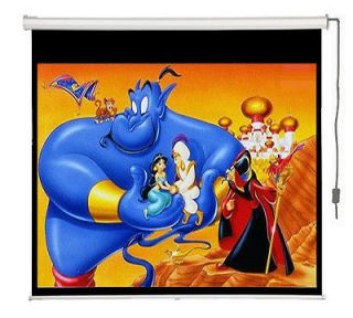   80 x80 Format D 113 Motorized Projector Screen with Remote Control