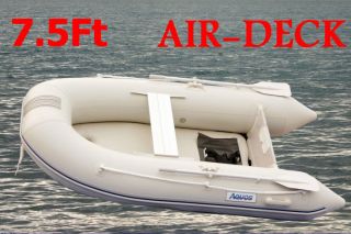 Inflatable Boat Tender Yacht Dinghy With Air deck Floor GRAY