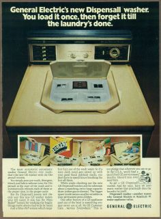 General Electric Washers 1973 print ad / magazine ad, Washing Machine