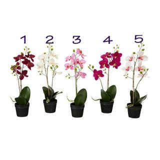 IKEA artificial potted plant ORCHID flower 18 lifelike nature pot 
