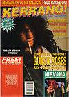 Slash of Guns N Roses on Kerrang Cover 1993 Def Leppard