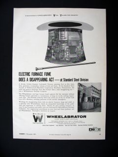 Wheelabrator Standard Steel Burhham PA 1963 print Ad