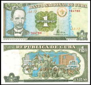 Cuba P 112 1 Pesos Year 1995 Banknote South America