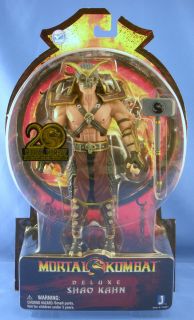 Mortal Kombat Deluxe 7.5 Shao Kahn Khan 20th Annivesary Jazwares In 