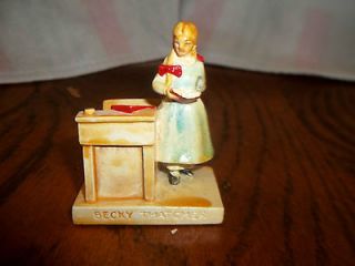 Vintage 1945 Sebastian Miniature Figurine Becky Thatcher from Tom 