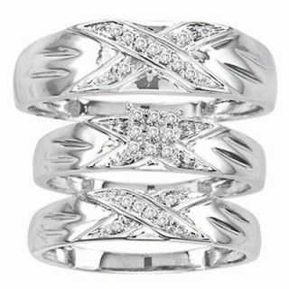   wedding ring sets his and hers in Wedding & Anniversary Bands