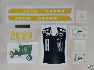 DECAL SET 20 Series John Deere Toy Pedal Tractor 3020 4020 Type 