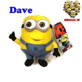 Despicable Me Grus Minions Plush Toy 3D Figure Soft cartoon doll Dave 