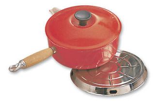 Flame Master Heat Diffuser   No More Pot & Pan Boil Over Chrome Metal 