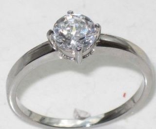 STR323 1.2ct LADIES SIMULATED DIAMOND SOLITAIRE ENGAGEMENT RING NEVER 