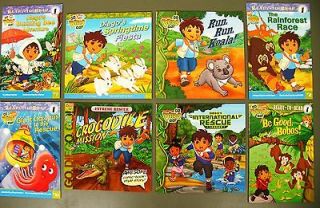 Lot 8 Go Diego kids story picture books/early readers Nick Jr Rescue 