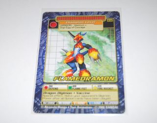 Digimon Flamedramon BO 122 Champion Level NM   RARE AND HARD TO FIND