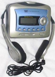   Portable Stereo Cassette Player with Digital AM/FM Radio+ Memory