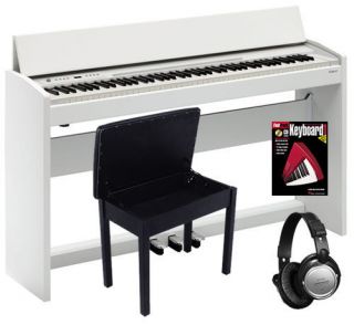   120 White 88 Key SuperNATURAL Digital Piano COMPLETE HOME BUNDLE