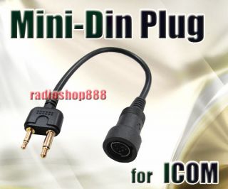 Mini Din Plug for ICOM IC F3 IC F4 IC F10 IC T81A 44 S