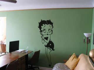 Betty Boop Life Size Wall Vinyl Art 4 Sizes 17 colours up to 1700mm 