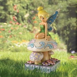 Disney Traditions Garden   Tinker Bell Garden Statue with Hide A Key
