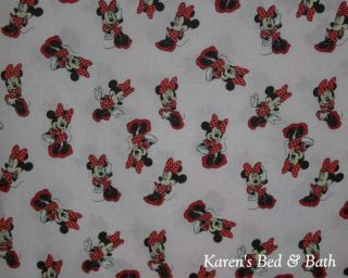 Minnie Mouse Polka Dots Pink Girls Cotton Lined Curtains Drapes NEW