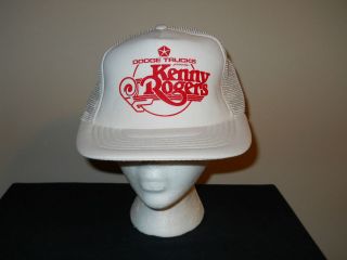 Vtg Kenny Rogers Dodge Trucks Concert Tour Snapback trucker hat/cap 