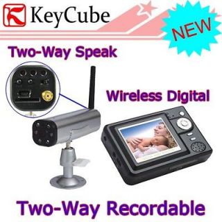 New DVR Digital Wireless IR Camera Security System Two Way Talk and 