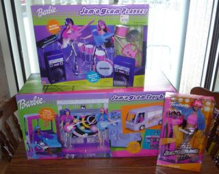 Barbie Jam N Glam Tour Bus ,Teresa Doll and Playset –