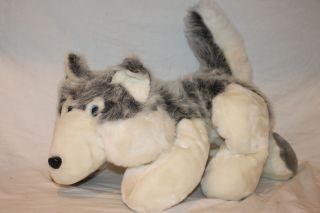 Toys Plush Wolf Alaskan Husky Dog Stuffed Animal 25 Large