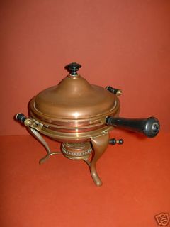 Copper Chafing Food Warmer Server Serving Dish Pot Pan Fondue NEW 