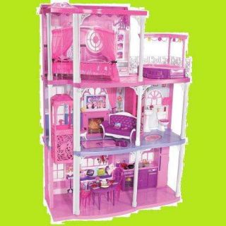 Mattel BARBIE Doll Pink 3 Story Dream House TOWNHOUSE