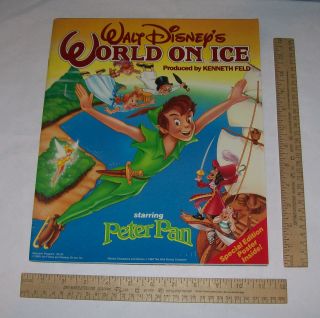 WALT DISNEYS WORLD ON ICE   starring PETER PAN   (c) 1989   PROGRAM 