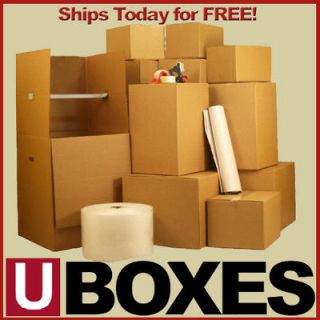 115 Moving Boxes + Supplies + 6 Wardrobes   8 Room Kit