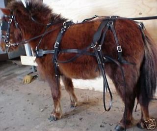 USA KS Made Leather Cart Harness Mini/Shetland OR Donkey up to46