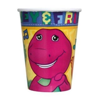 BARNEY Paper CUPS Birthday Party Supplies Tableware