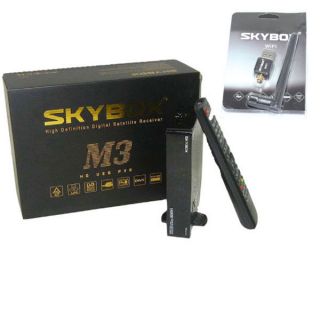   Quality Skybox M3 TV receiver PVR TV BOX HD set top box + USB WIFI