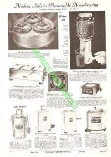 1940 Kitchen Aid Coffee Mill Dolly Madison Catalog Ad