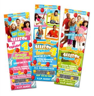 Newly listed THE FRESH BEAT BAND BIRTHDAY PARTY INVITATION TICKET CARD 